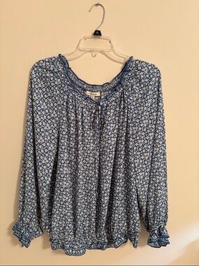 💙Max Studio Peasant Blouse